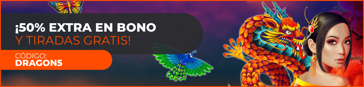 ¡Promoción con dragones! Consigue un 50% Extra y Tiradas Gratis en Enracha